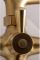 Kingston Brass KS266SB Vintage 6" Adjustable Wall-Mount Clawfoot Tub Faucet, Brushed Brass